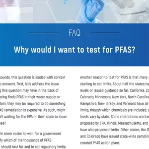Pace Analytical PFAS FAQ-Want to test for PFAS