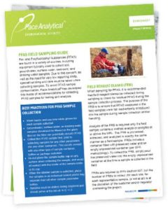 Pace Analytical PFAS Field Sample Guide image